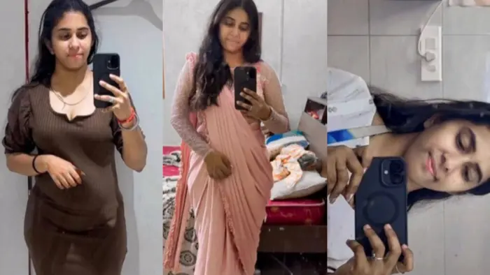 Cute College Sexy Indian Gf Showing Naked